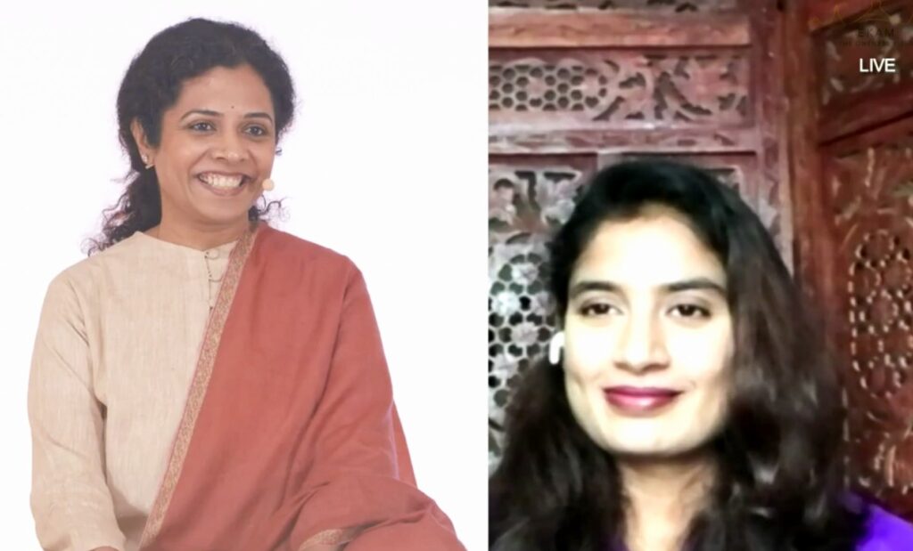 Mithali Raj Crickter and Preethaji, Co-creator of Ekam