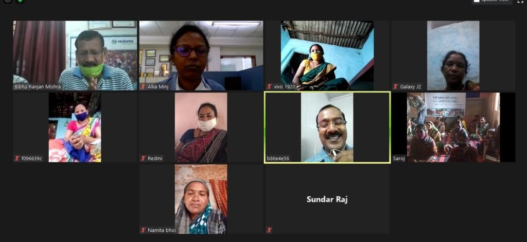 Screenshot of Vedanta's virtual financial literacy training for rural women