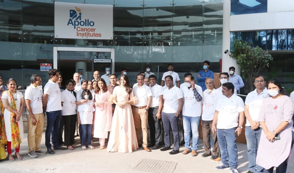 Cine actresses Malvika Sharma & Catherine Tresa join the World Cancer Day celebrations at Apollo Cancer Institutes, Hyderabad!
