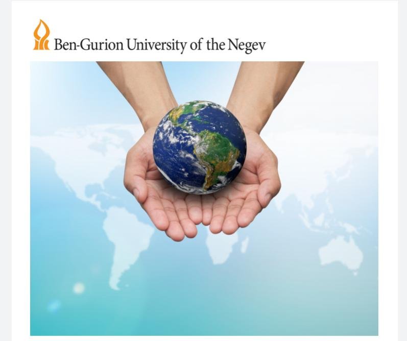 Ben-Gurion University of the Negev invites applications for their Global Health International Summer Program...