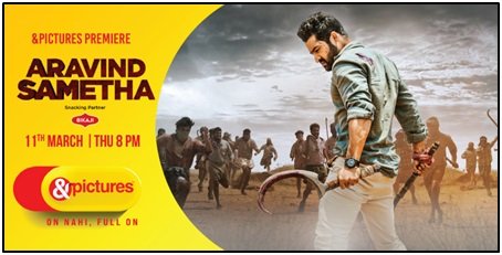 Witness the action-packed performance by Jr. NTR inHindi Television Premiere of Aravind Sametha on &pictures