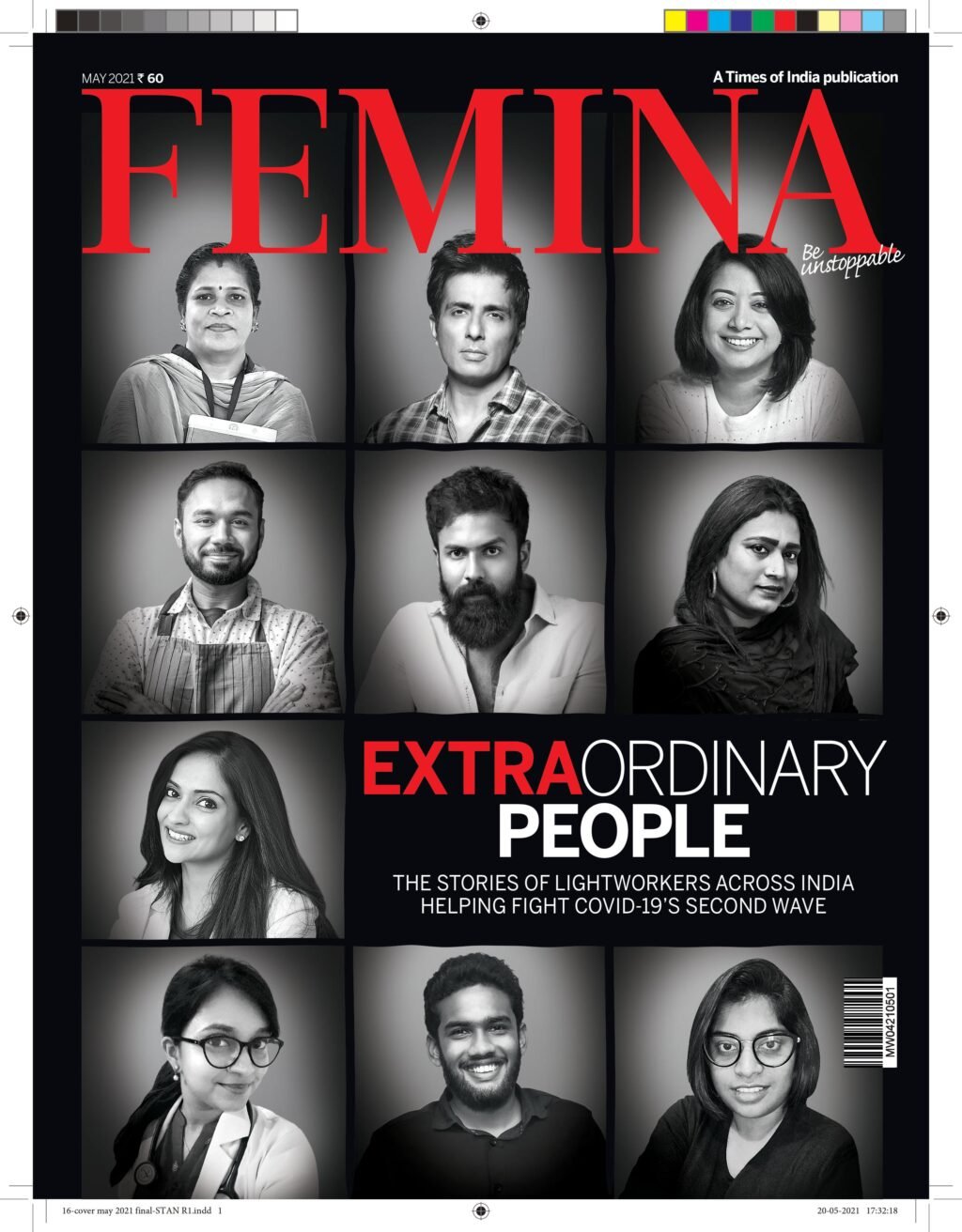 ‘’We are in this together,’’ say the 10 role models on Femina’s cover, who helped pandemic-affected citizens, in the magazine’s latest Edition