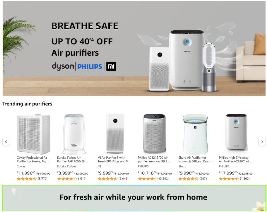 Amazon Breathe Safe Store