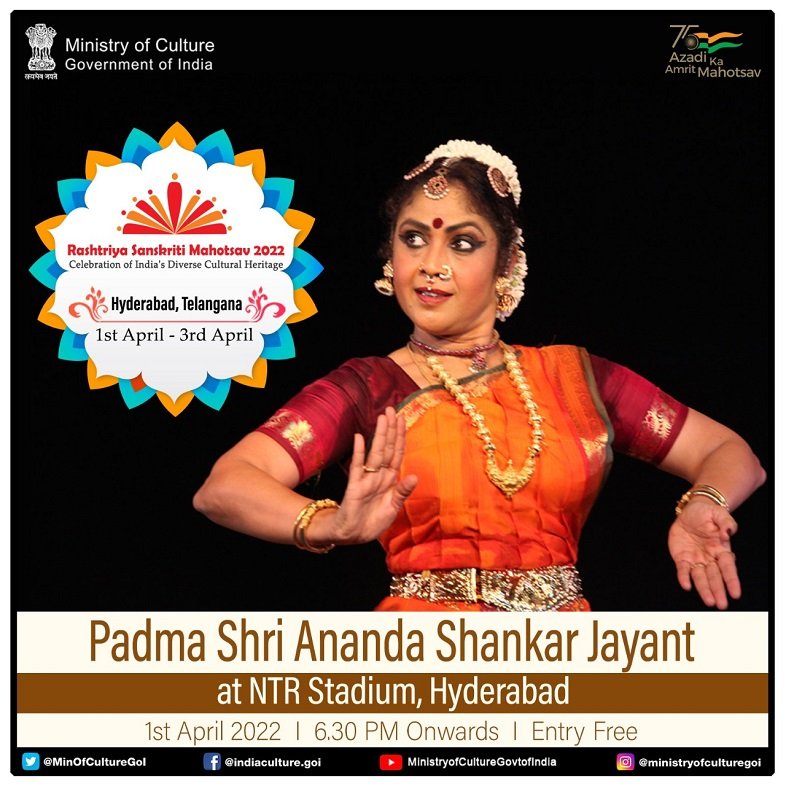 Hyderabad to host a 3-day colourful cultural extravaganza, Rashtriya Sanskriti Mahotsav from April 1st at NTR Stadium