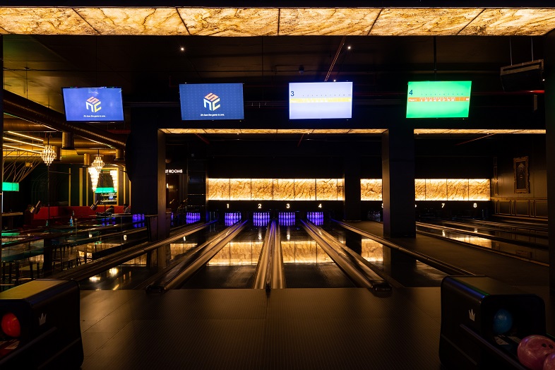 Bowling lane at The Game Palacio, Chandigarh