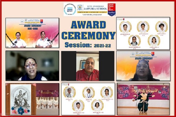 Seth Anandram Jaipuria School, Ghaziabad, conducts Virtual Award Ceremony for students
