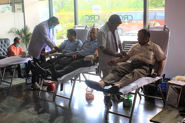 CRC Group puts up a Blood Donation Camp, hailing its Spirit of Noida Campaign