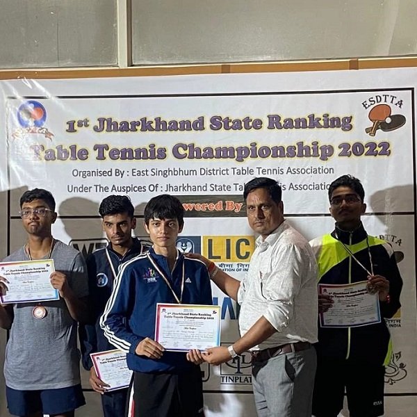Ranchi's Shatrunjaywins the Jharkhand State Table Tennis Under-19 Men's Singles title