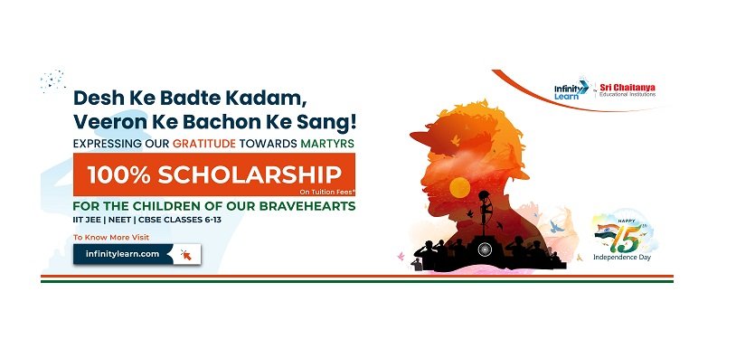 Infinity Learn Announce Free Scholarship for Martyr Childerns