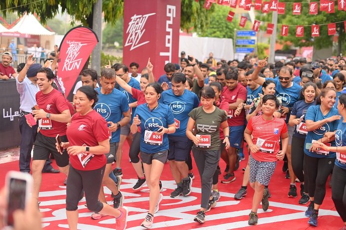 Over 600 participants run at the 2nd edition of 5 kms Lifelong Fight Lazy Run at Delhi