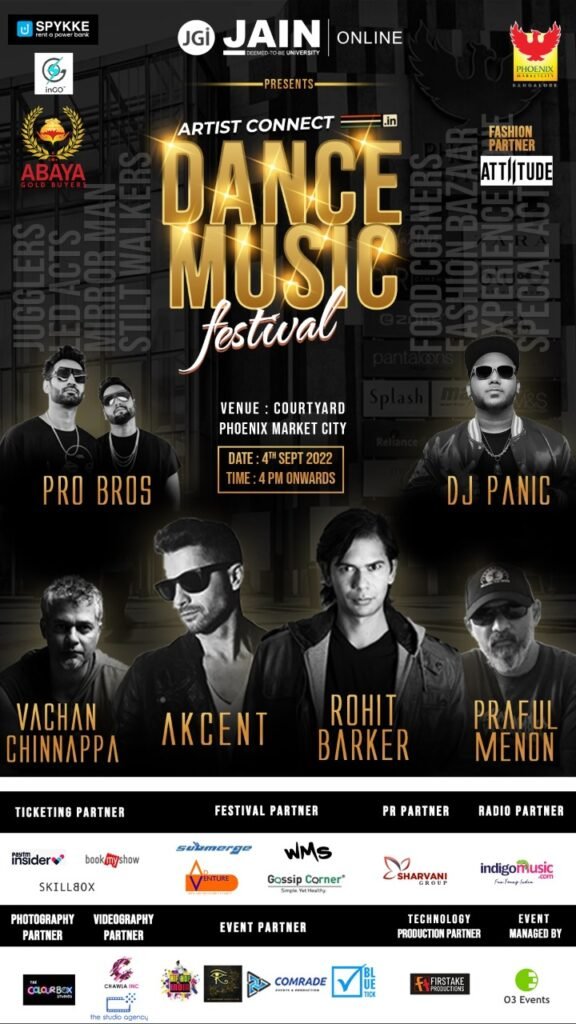 Bangalore Getting ready for ARTIST CONNECT Dance Music Festival at Phoenix Market City