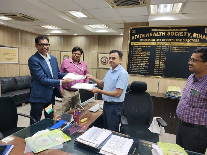 Officials from Bihar's State Health Society (SHS) and Rodic Consultants