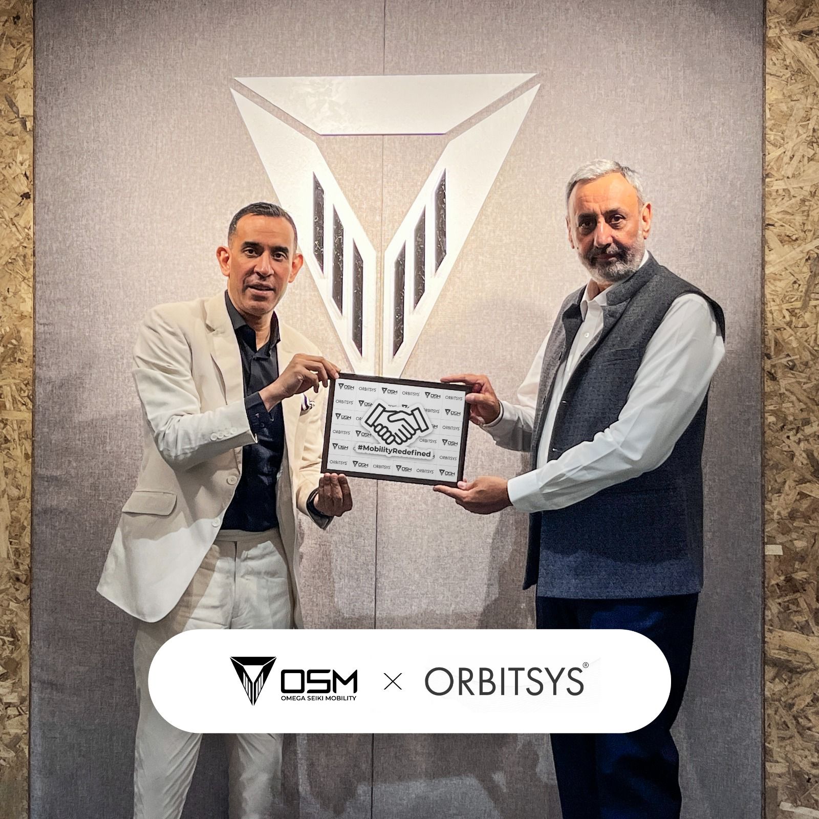 Mr. Uday Narang, Founder and Chairman, Omega Seiki Mobility and Mr. Gurbinder Dhillon, Founder, Orbitsys Technologies