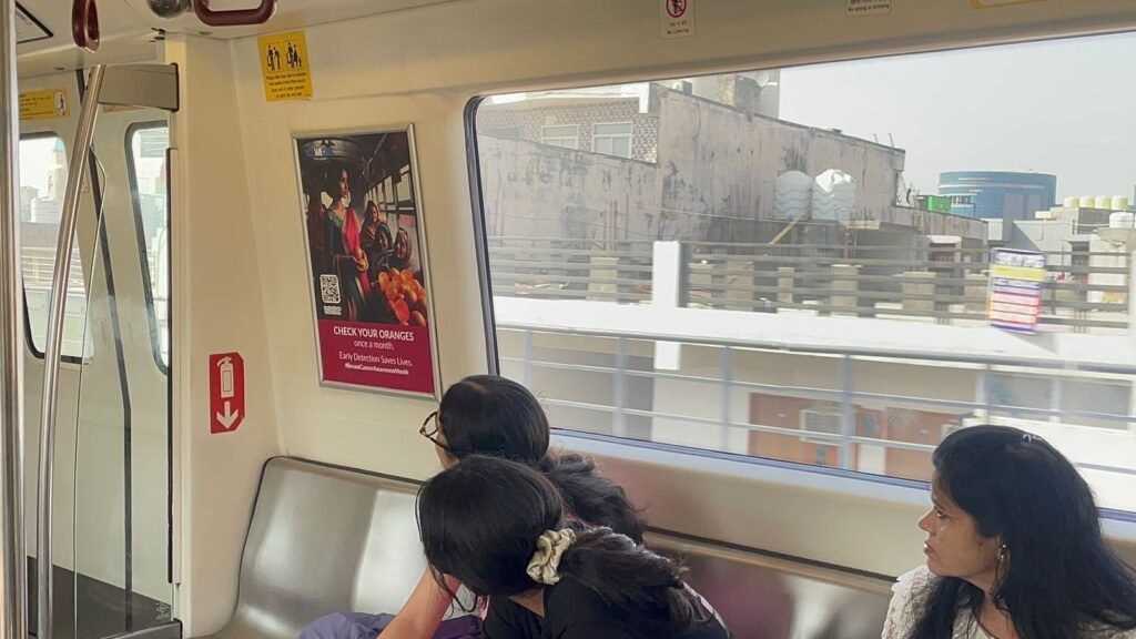 YouWeCan Foundation's Campaign in DMRC on Breast Cancer Awareness (1)